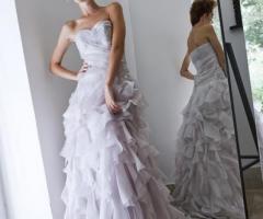 Abito glicine con gonna svolazzante - Modello Lavande