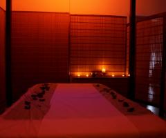 Atmosfera della sala per il massaggio