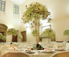 Allestimento floreale dei tavoli