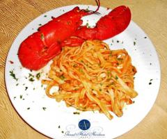 Primo piatto eoliano realizzato dallo chef dell'Arciduca Grand Hotel