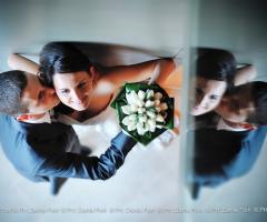 Foto degli sposi ripresi dal'alto - Dante Fiori Fotografo