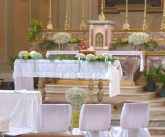 Addobbo floreale chiesa