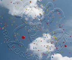 Lancio di palloncini realizzabile all'uscita - Palloncini Pazzi