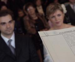 Foto della cerimonia di matrimonio in chiesa