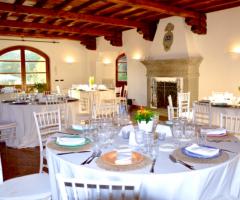 Sala interna con camino