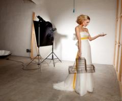 Abito da sposa dell'atelier di Sabine Valente