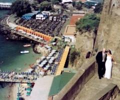 Foto degli sposi a Sorrento