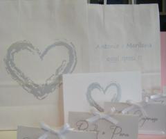 Wedding Bags e cartoncini per la confettata