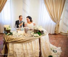 Gli sposi al ricevimento