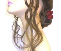 acconciatura pronta, parrucca capelli naturali .