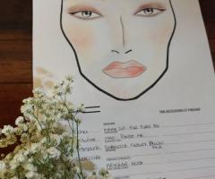 Tatiana Make up Artist - Face chart del trucco della sposa