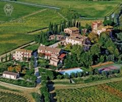 Veduta dell'hotel per matrimoni a Siena