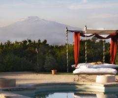 Baldacchino per il relax a bordo piscina