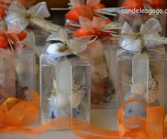 Bomboniera piramide marmorizzata