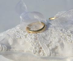 Papery Wedding - Cuscino per fedi