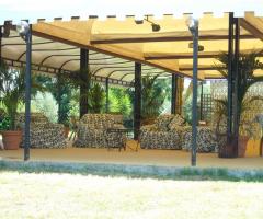 Zona relax sotto un patio