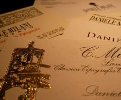 Il rilievo, l'oro, lo sbalzo secco - Daniele Milani tipografo