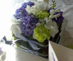 Addobbo floreale per la cena di nozze