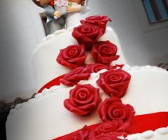 Fotografia della torta nuziale