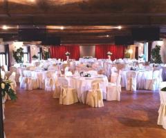 Panoramica della sala per i ricevimenti di nozze