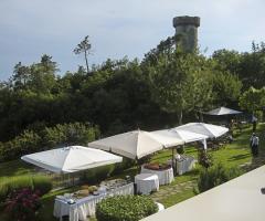 Antipasto di nozze in giardino