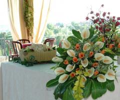 Il Borgo sas di Ferrero-Ribero & C. - Gli addobbi per il rinfresco