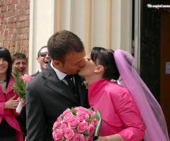 Foto del bacio degli sposi - Digital click