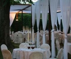 allestimento personalizzato in giardino