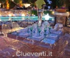 Matrimonio con tavoli a specchio