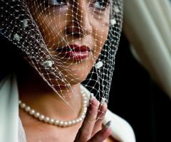 Foto della sposa pronta per il matrimonio