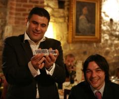 EddyMagic durante un gioco ad un matrimonio