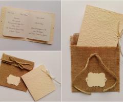 Partecipazioni di matrimonio in stile country