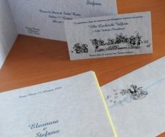 Partecipazioni e inviti di nozze in cartoncino vergato