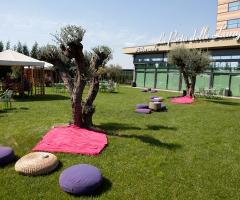 Ricevimento di nozze in giardino