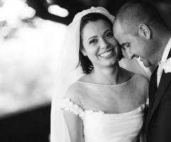 Foto degli sposi in bianco e nero - Matteo Crescentini Fotografo