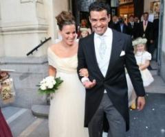 Gli sposi dopo la cerimonia nuziale