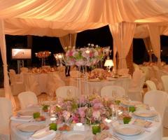 Panoramica zona ricevimento curato da The Wedding Planner