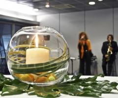 Centrotavola candela per il matrimonio