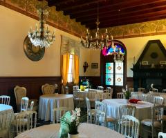 Fast & Events - Work in progress - allestimento sala banchetto nuziale. Castello di San Cipriano, Genova