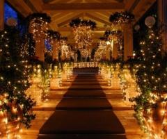 Gioco di luci per il  matrimonio