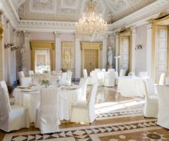 Villa Caroli Zanchi - La Sala Bianca per il ricevimento di matrimonio