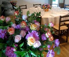 Allestimento floreale della sala