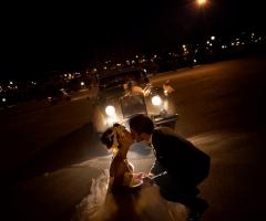 Bacio sposi di notte