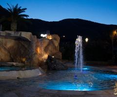 La fontana ed i giochi di luce