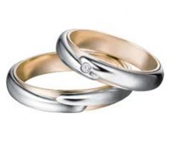 Fedi polello oro bianco e giallo.La Gioielleria sas