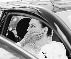 Foto in bianco e nero del matrimonio