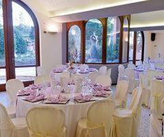 L'elegante salone interno