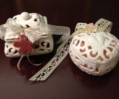 Porcellane traforate bianche - Piera Nespoli  -  Bottega d'Arte