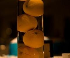 Addobbo centrotavola con frutta per il matrimonio