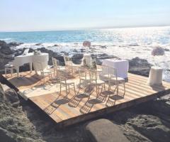 Villa Parisi - La piattaforma sul mare per la cerimonia di nozze
